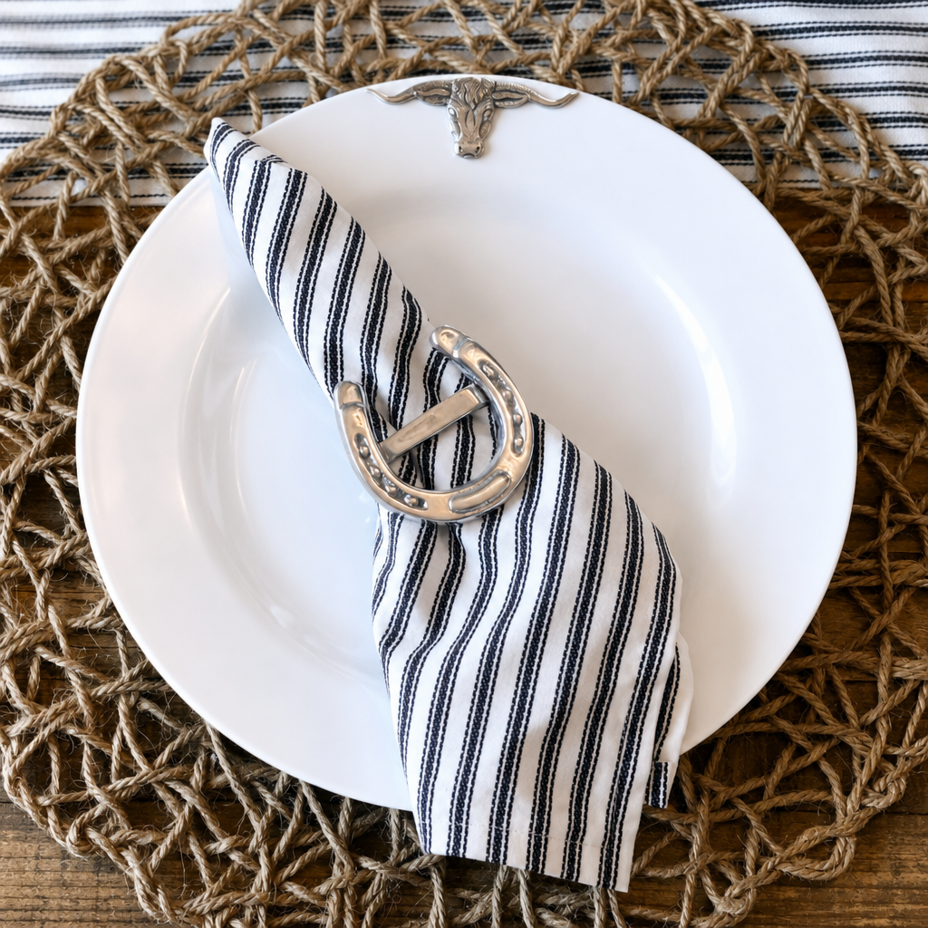 Longhorn Melamine Lunch Plates - Set of 4  