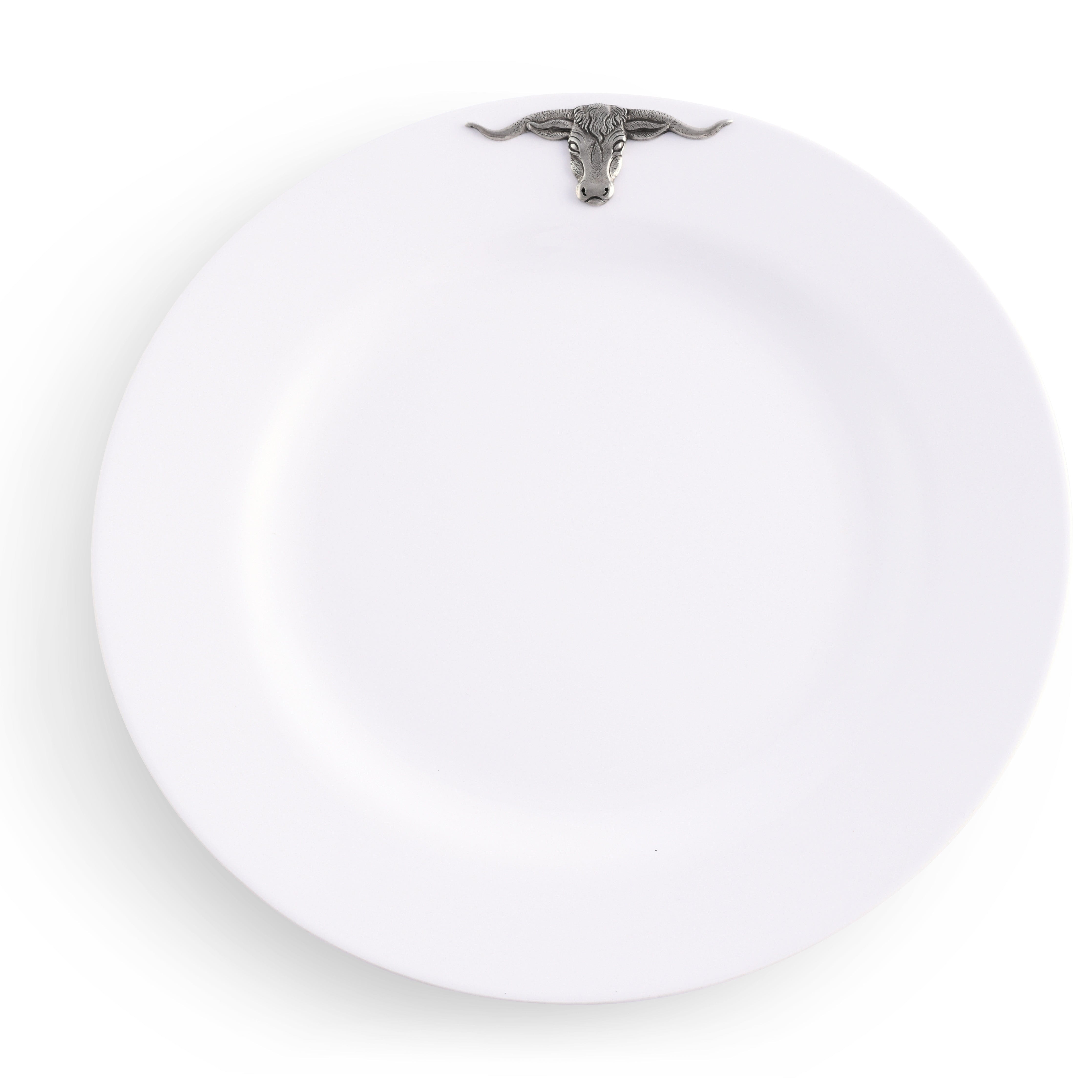 Longhorn Melamine Lunch Plates - Set of 4  