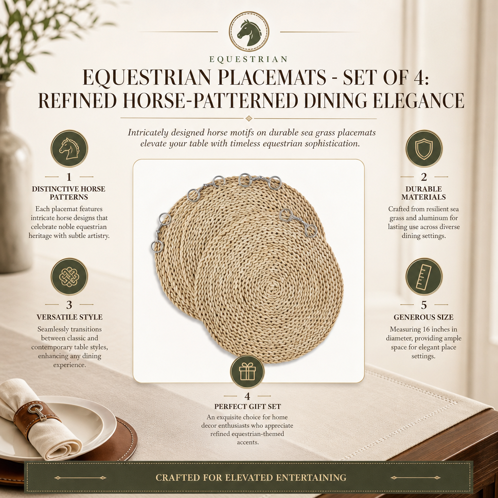 Equestrian Placemats - set of 4