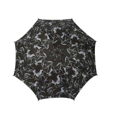 Lila Linear Horses Umbrella - Equine Exchange Tack Shop