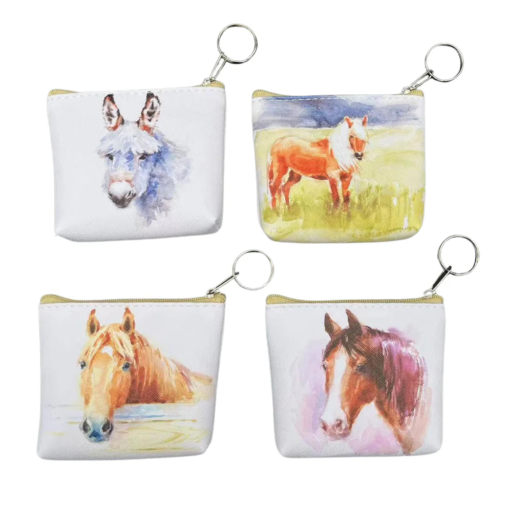 Horses & Donkeys Coin Purse - Equine Exchange Tack Shop