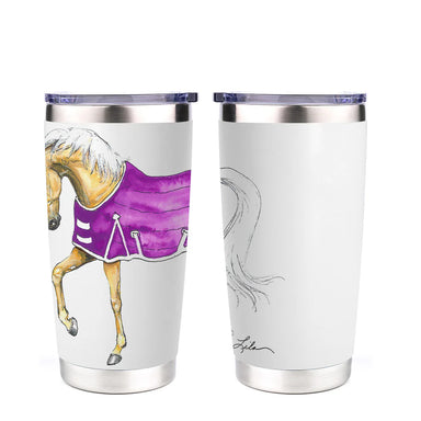 Lila Horse Stainless Steel Tumbler - Equine Exchange Tack Shop