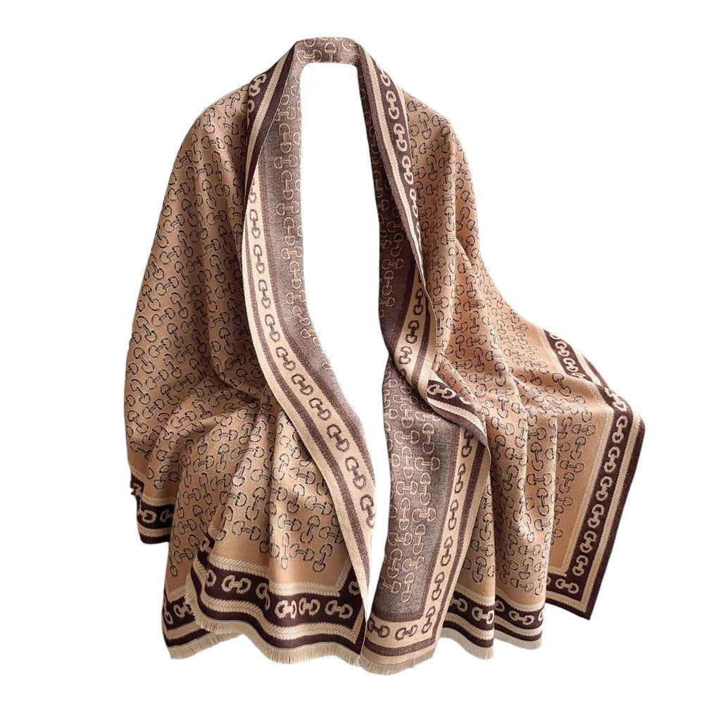 Snaffle Bit Acrylic Cashmere Scarf
