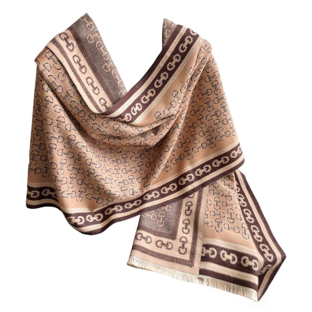 Snaffle Bit Acrylic Cashmere Scarf