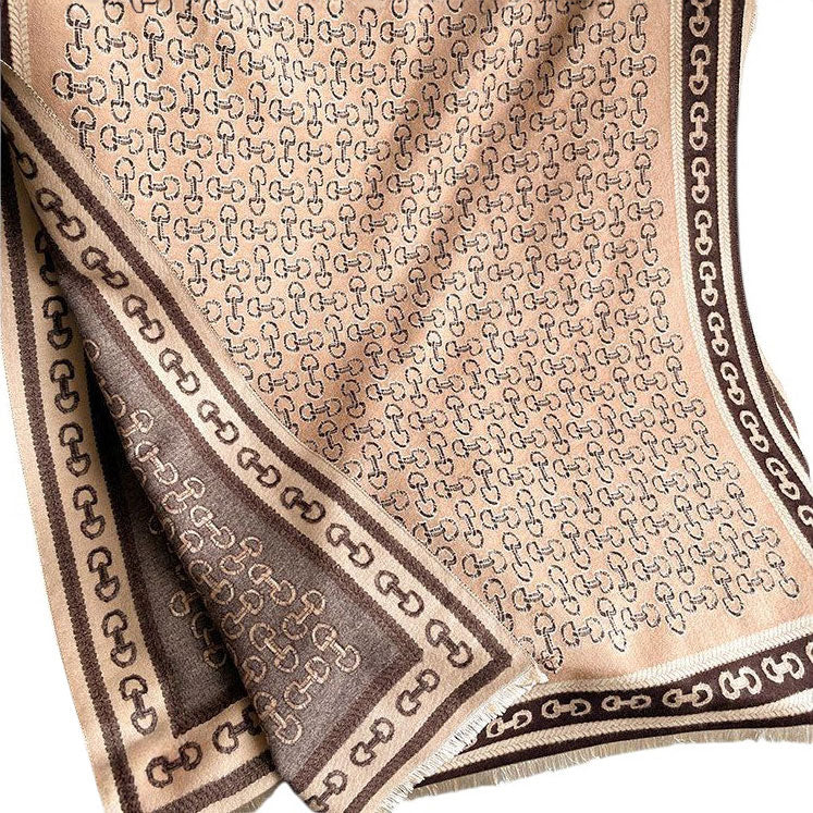 Snaffle Bit Acrylic Cashmere Scarf