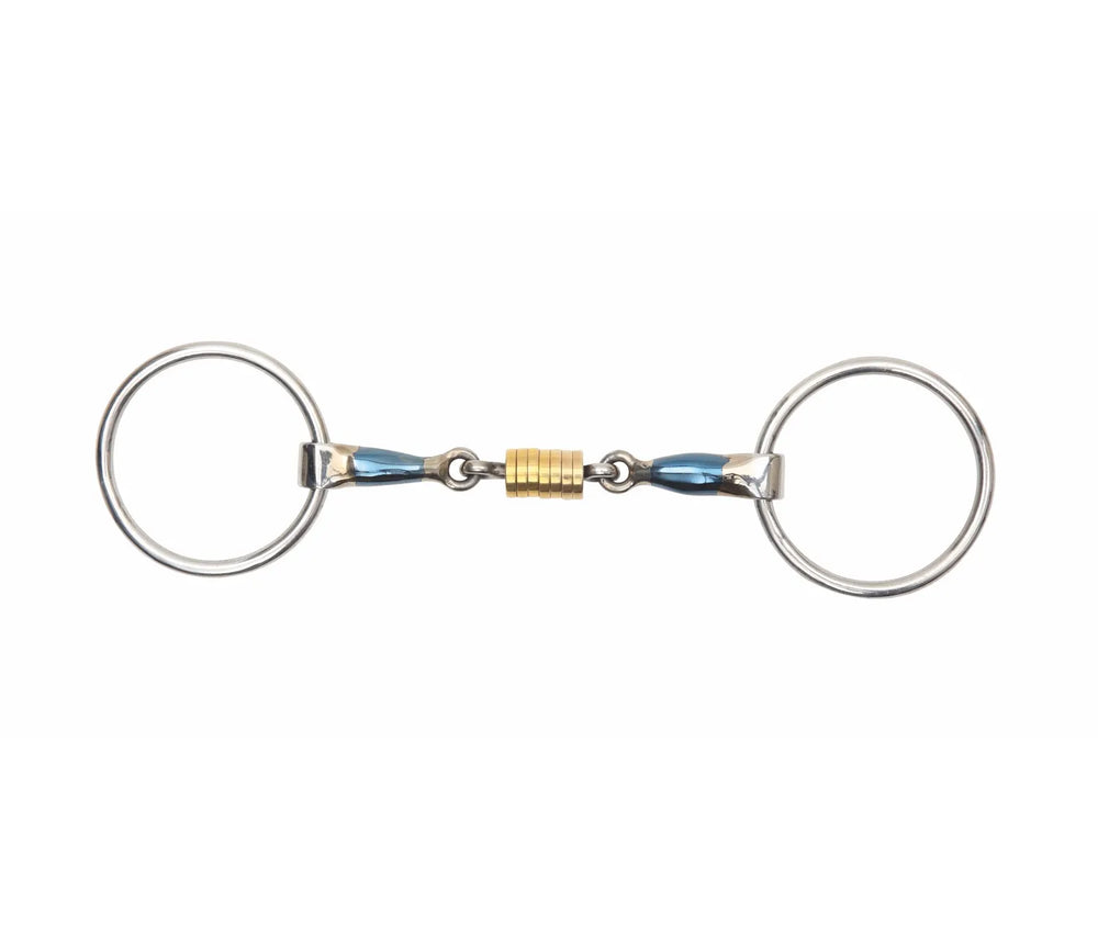 Blue Steel Loose Ring Snaffle w/Rings - Equine Exchange Tack Shop