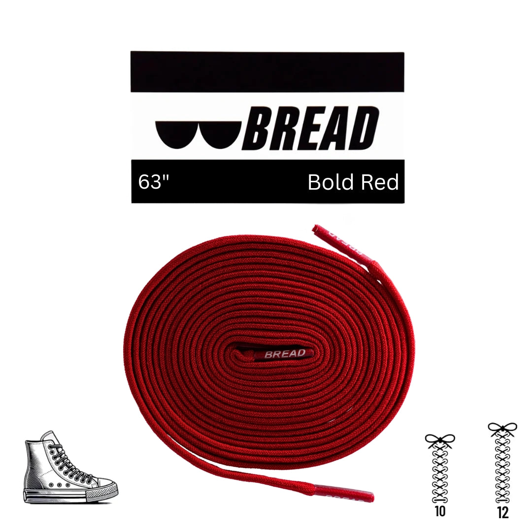 Bold Red Elastic Shoelaces  