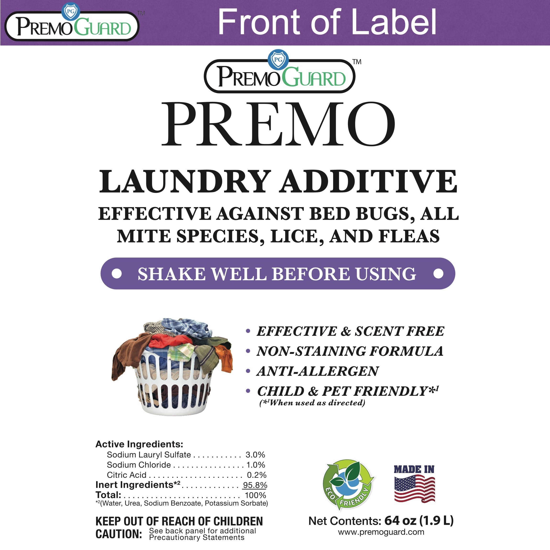 Bed Bug & Mite Killer Laundry Additive - 64 oz