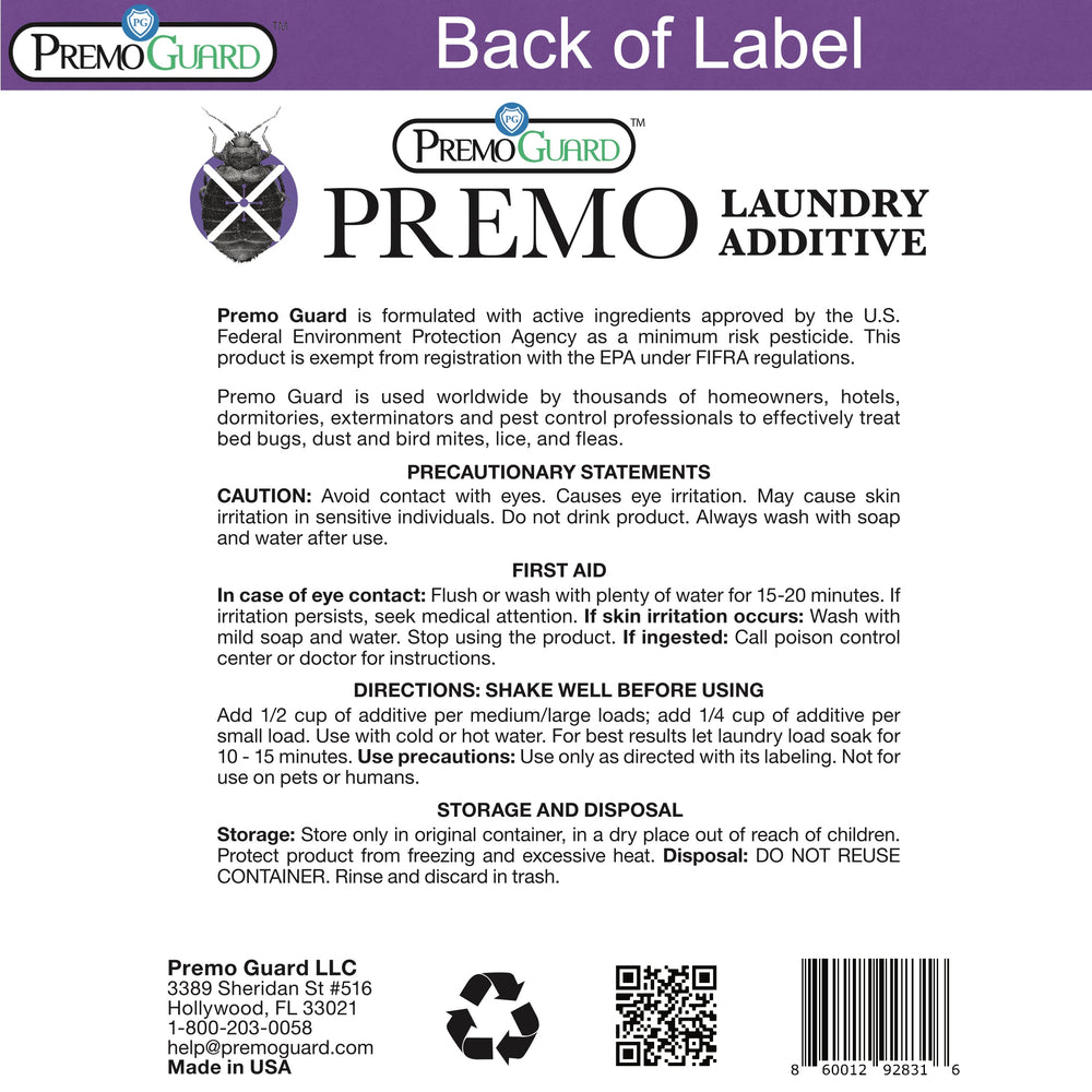 Bed Bug & Mite Killer Laundry Additive - 64 oz