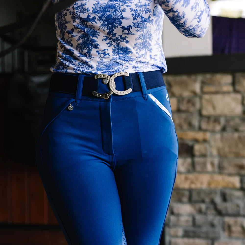 DappleBay Horseshoe Elastic Belt - Equine Exchange Tack Shop