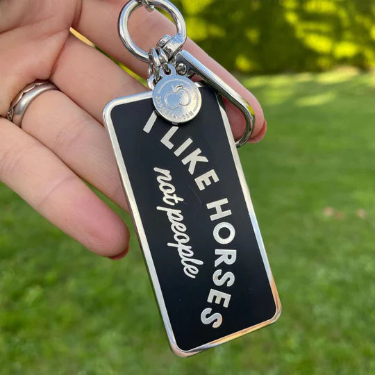 DappleBay I Like Horses Keychain - Equine Exchange Tack Shop