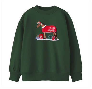 Santa Bay-by Kids Sweatshirt - Equine Exchange Tack Shop