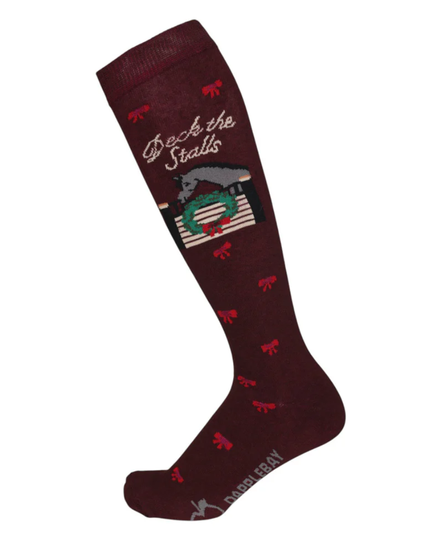 Deck The Stalls Knit Boot Socks - Equine Exchange Tack Shop