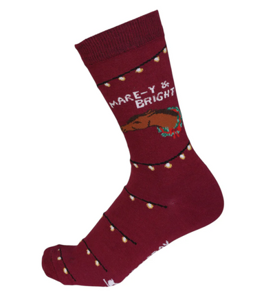 Mare-Y & Bright Knit Crew Socks - Equine Exchange Tack Shop