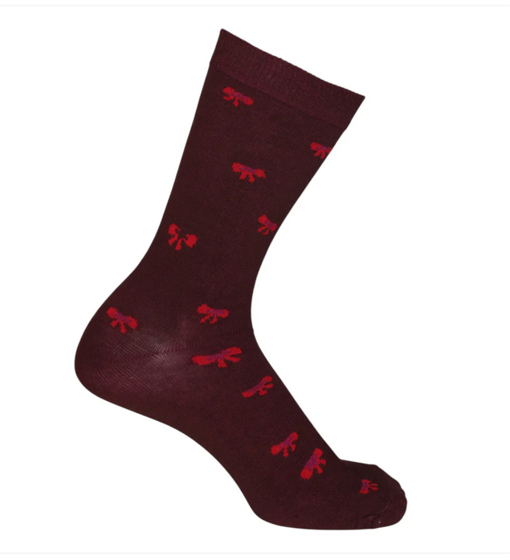 Deck The Stalls Knit Crew Socks - Equine Exchange Tack Shop