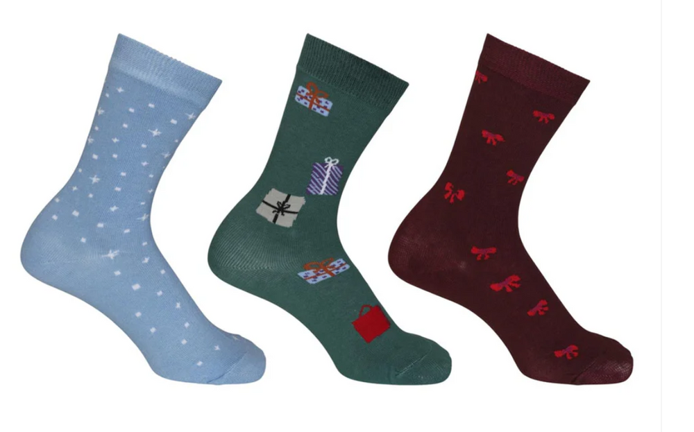 Kids Holiday Sock 3 Pack - Equine Exchange Tack Shop