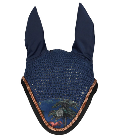 Autumn Toile Fly Veil - Equine Exchange Tack Shop