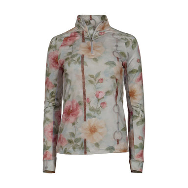 Vintage Floral 1/4 Zip Shirt  