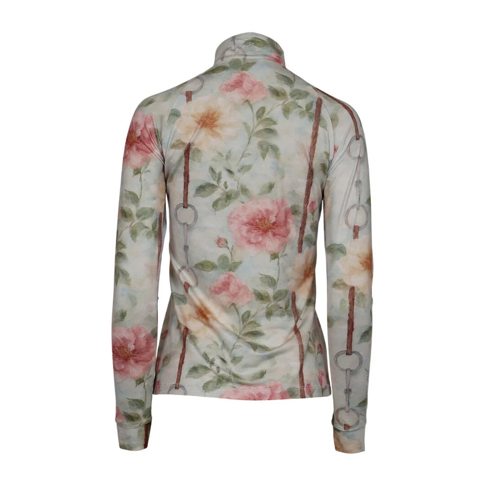 Vintage Floral 1/4 Zip Shirt  
