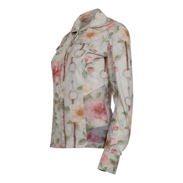 Vintage Floral Button Down Shirt  