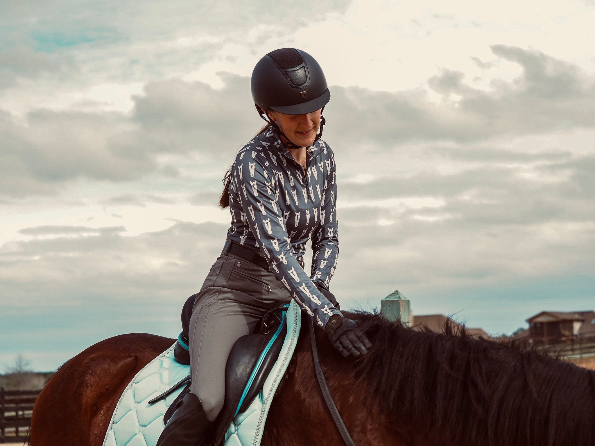 D. D. Prints with a Purpose DDF RENEE Long Sleeved Training Shirt - Equine Exchange Tack Shop