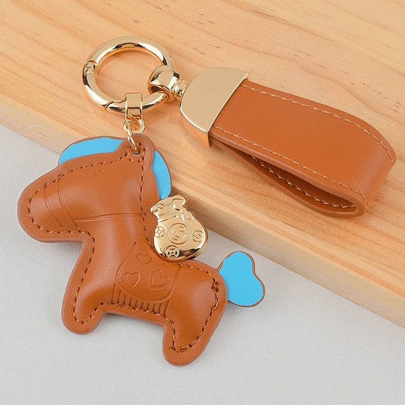 Adorable Horse-Shaped Keychain Pendant