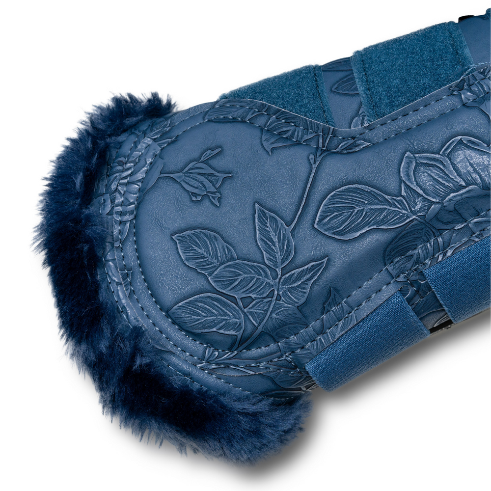 Romance Collection Brushing Boots - Prussian Blue - Equine Exchange Tack Shop