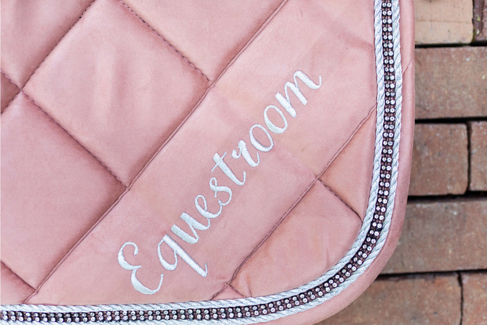 Powder Pink Suede Saddle Pad - Equine Exchange Tack Shop