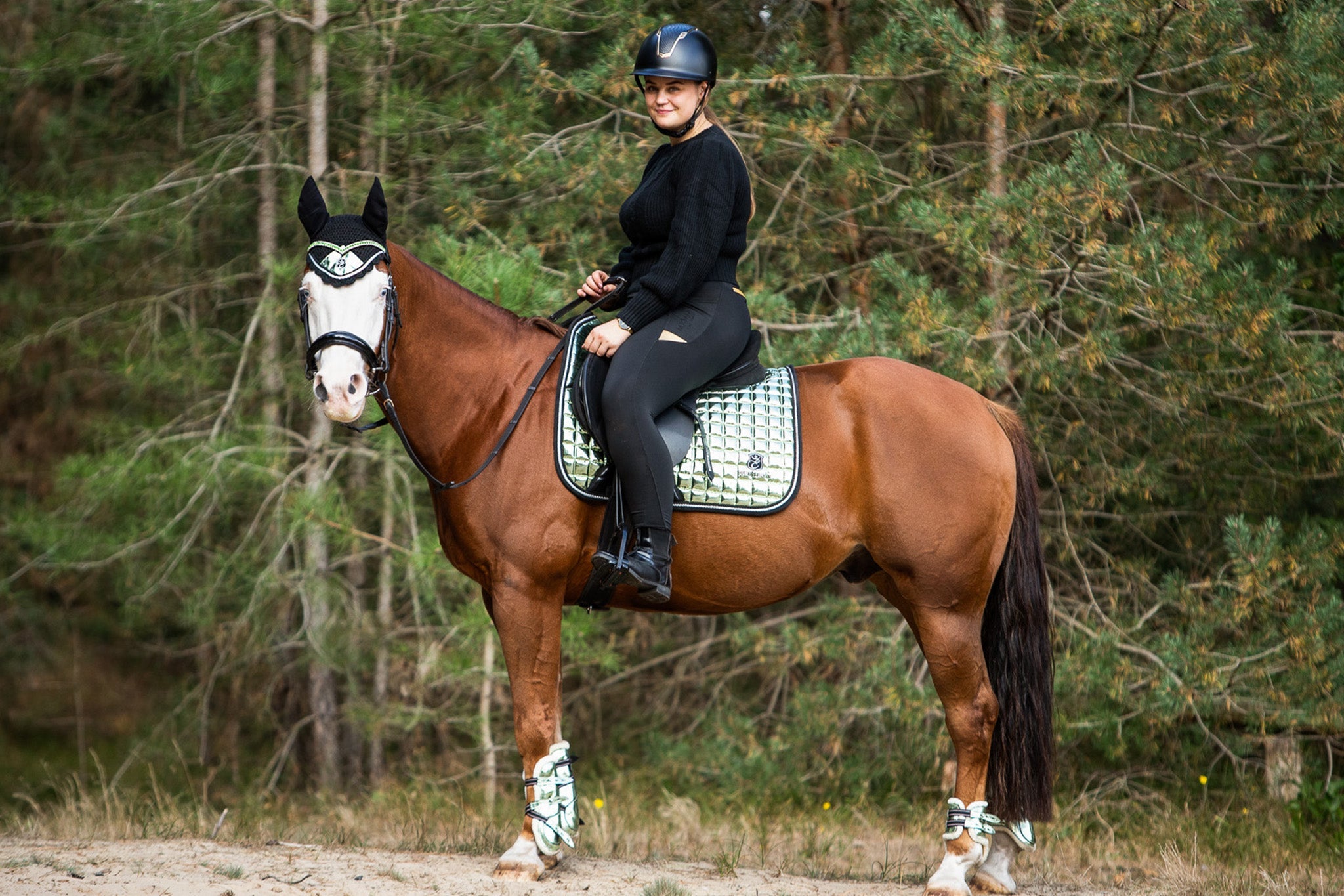 Green Lily Fly Hat - Equine Exchange Tack Shop