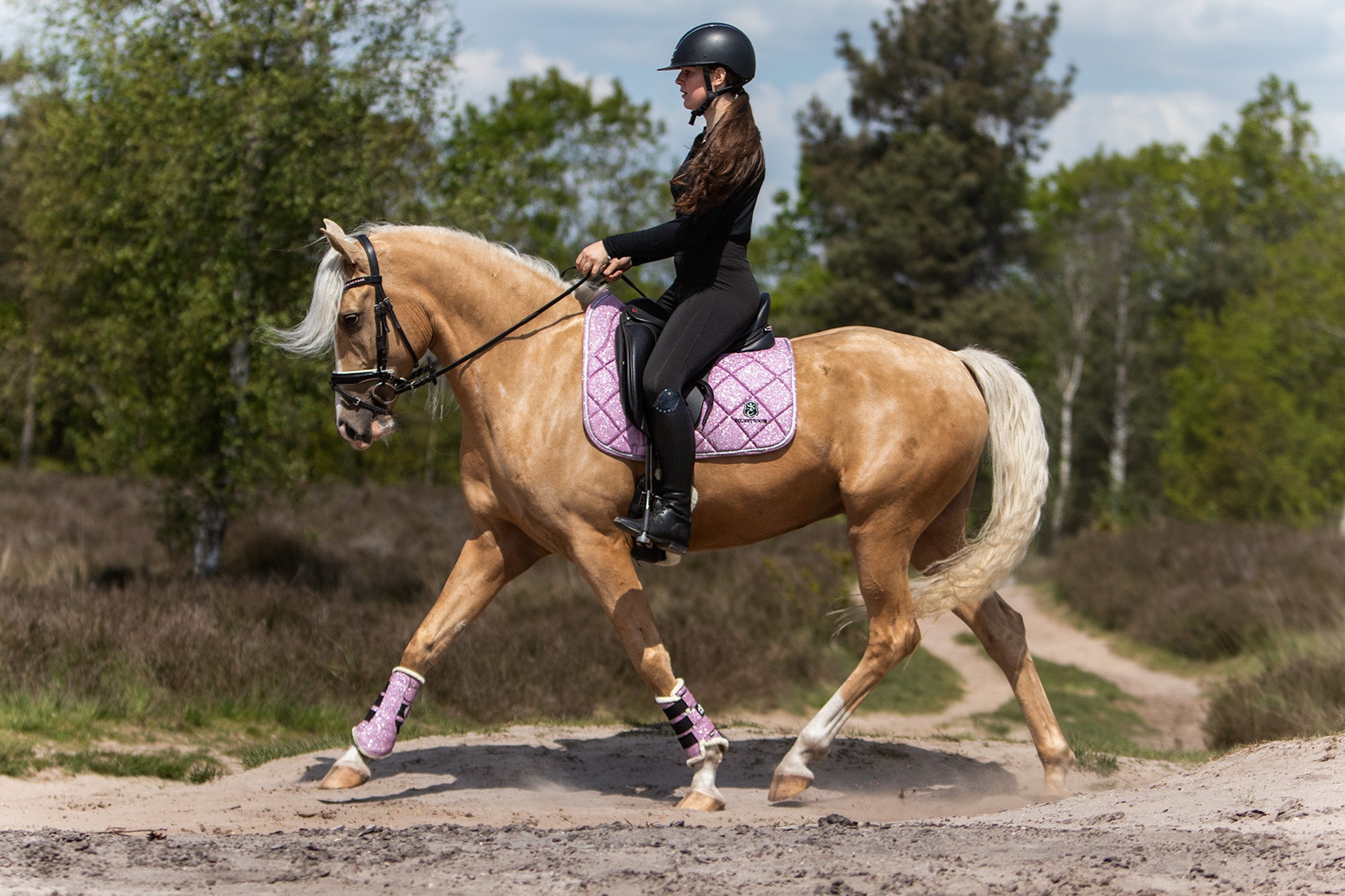 Pink Mist Saddle Pad Set - Equine Exchange Tack Shop