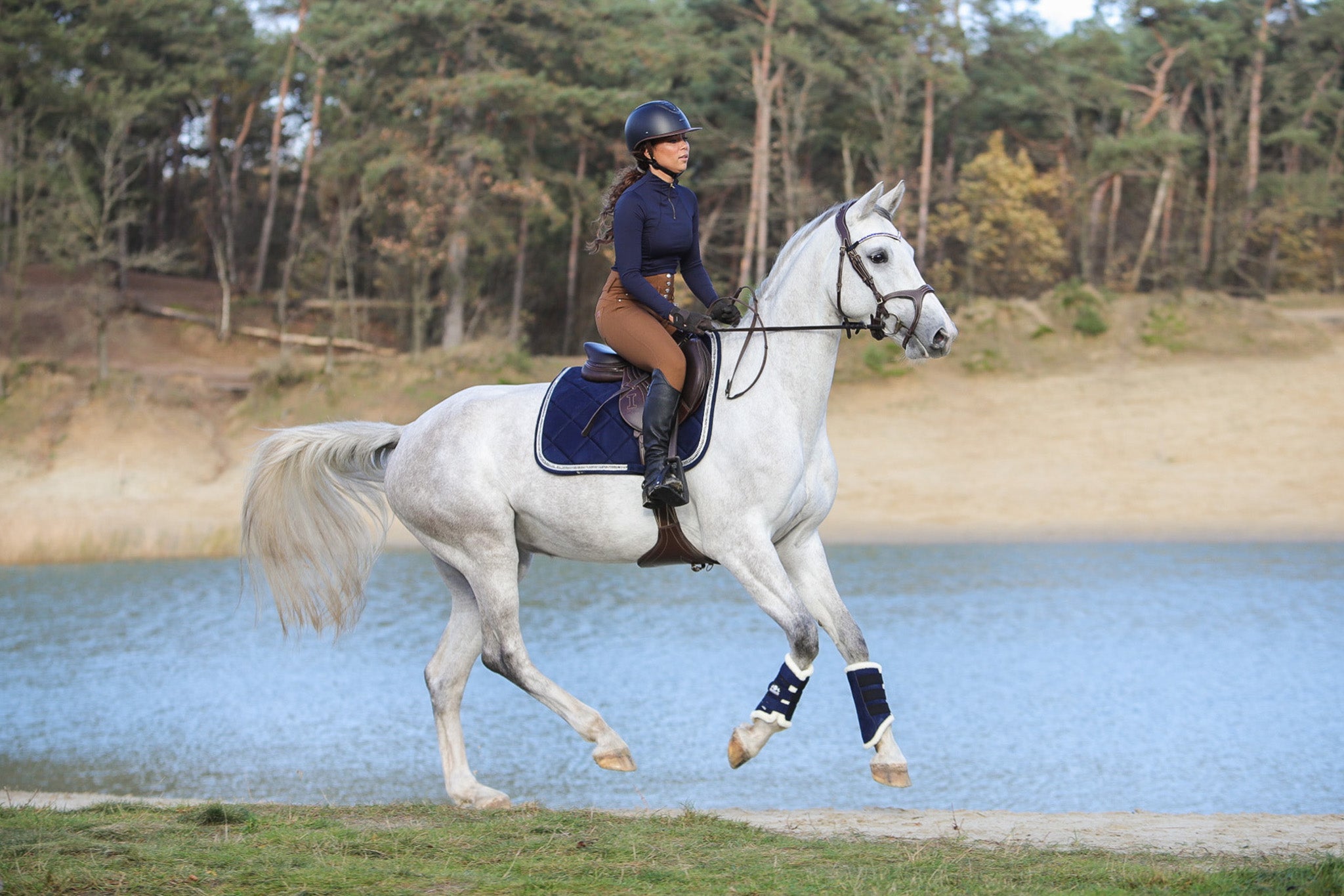 Blue Astra Brushing Boots - Equine Exchange Tack Shop