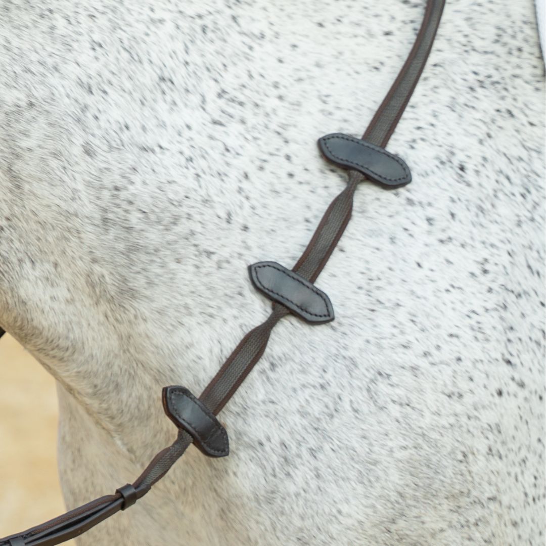 Aaron Vale Rein with 3 Slim Hand Grips - Equine Exchange Tack Shop