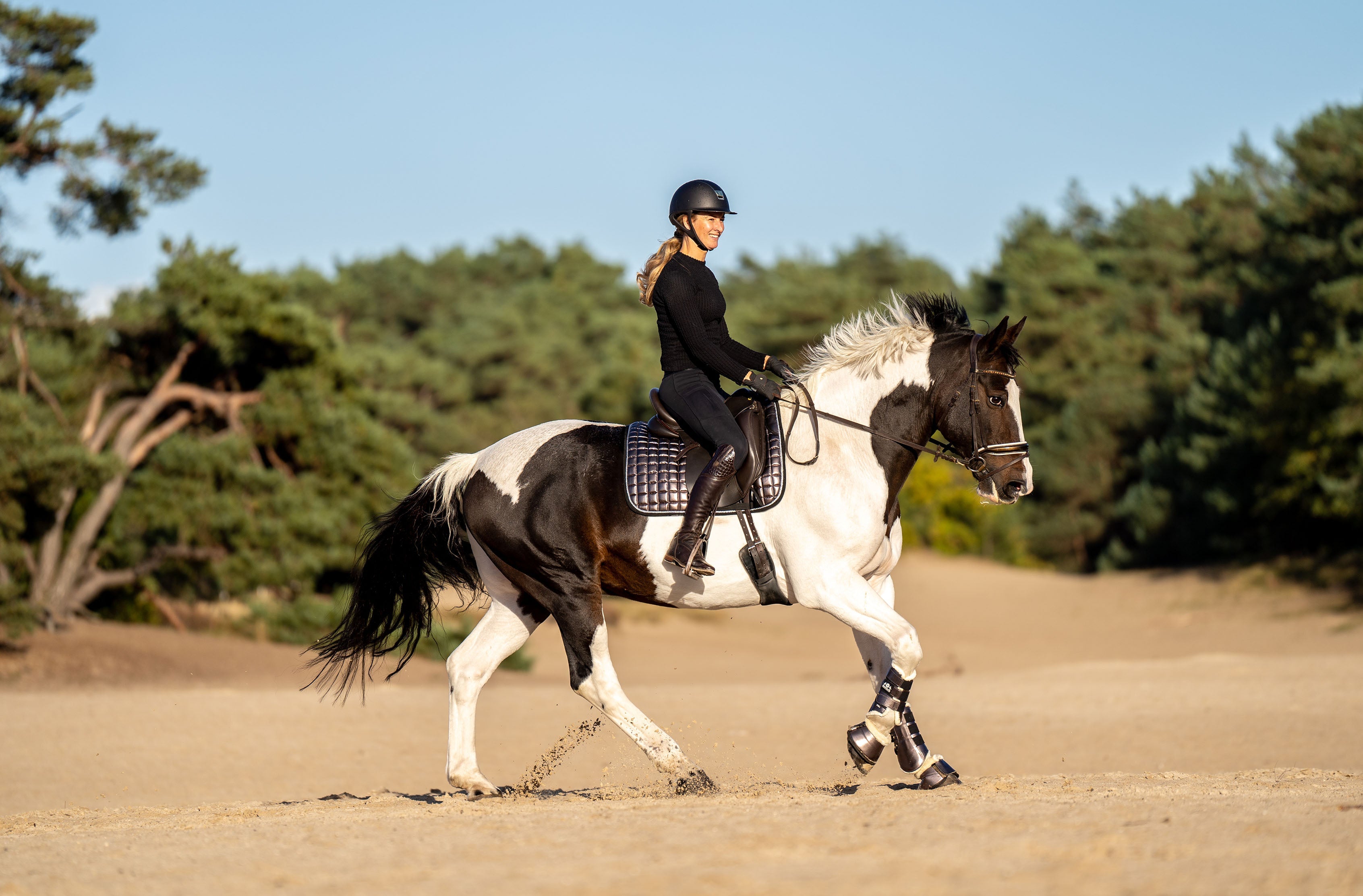 Spaceship Grey Brushing Boots - Equine Exchange Tack Shop