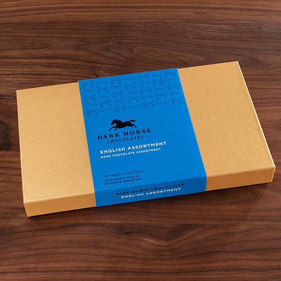 Dark Horse Chocolates English Asst. in Dark Chocolate 8 pcs - Equine Exchange Tack Shop