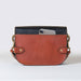 Saratoga- Horse Bit Crossbody Luxury Leather Handbag in Cognac on Black - Equine Exchange Tack Shop