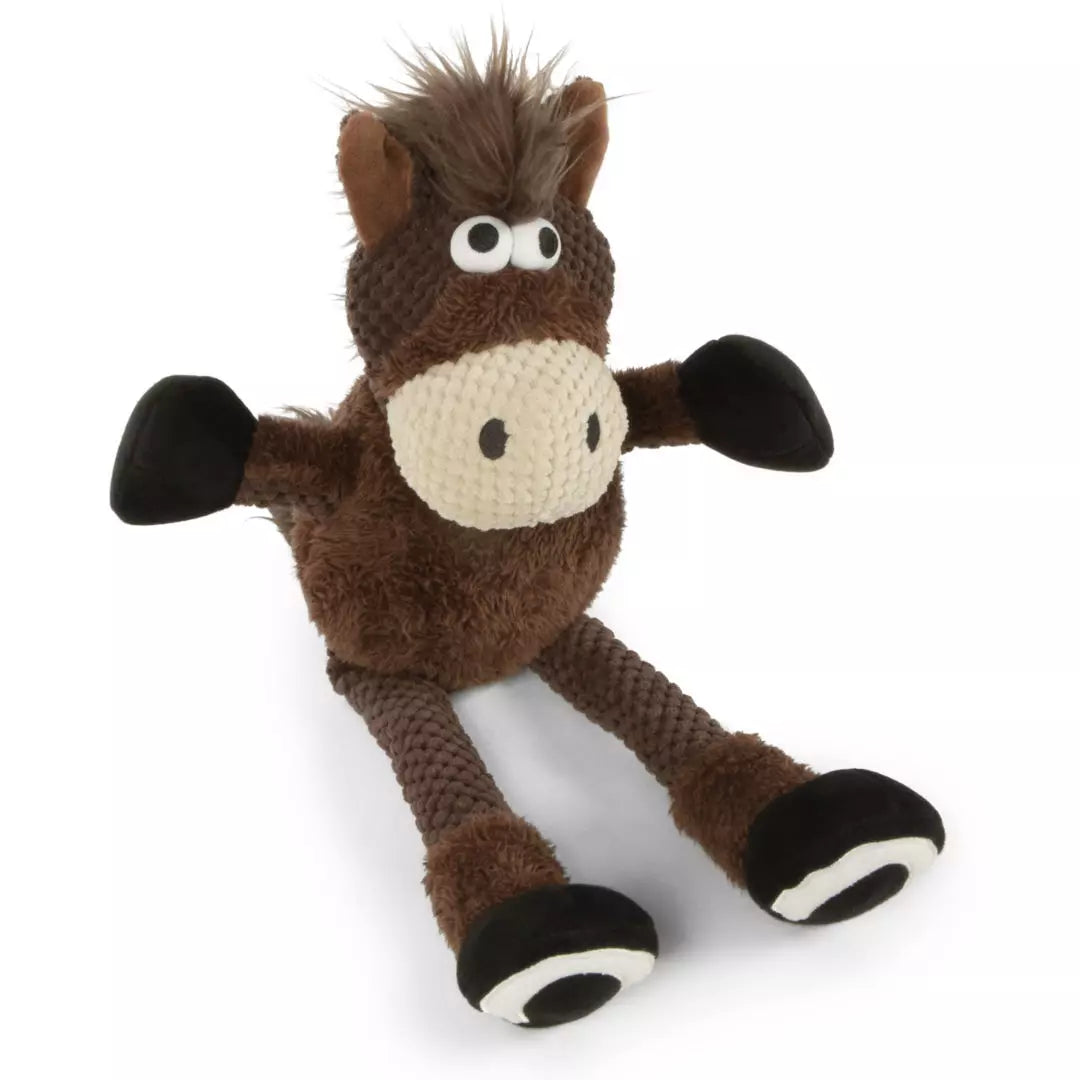 GoDog Checkers Skinny Horse Dog Toy