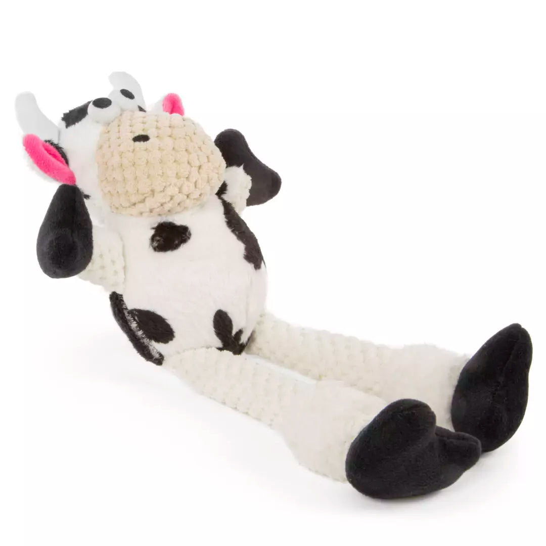 GoDog Checkers Skinny Cow Dog Toy