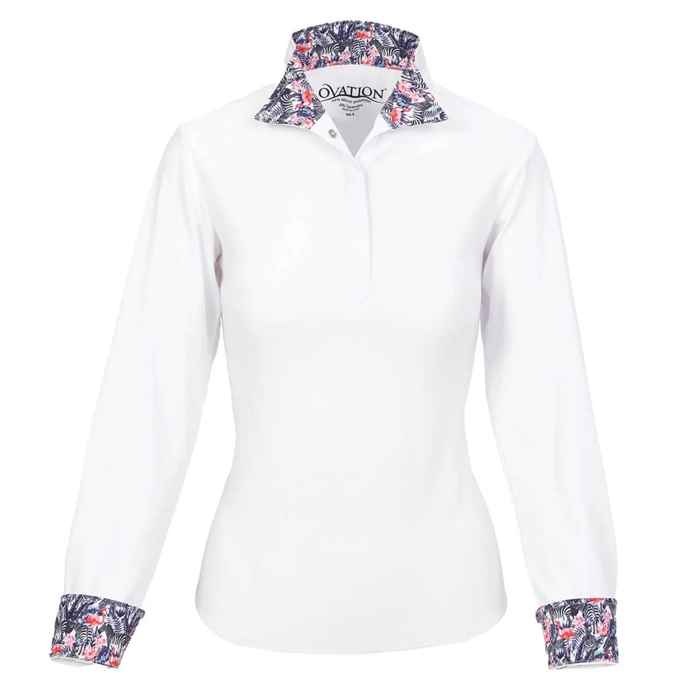 Ovation Jorden Qtr Snap Ladies Tech Show Shirt - CLEARANCE - Equine Exchange Tack Shop