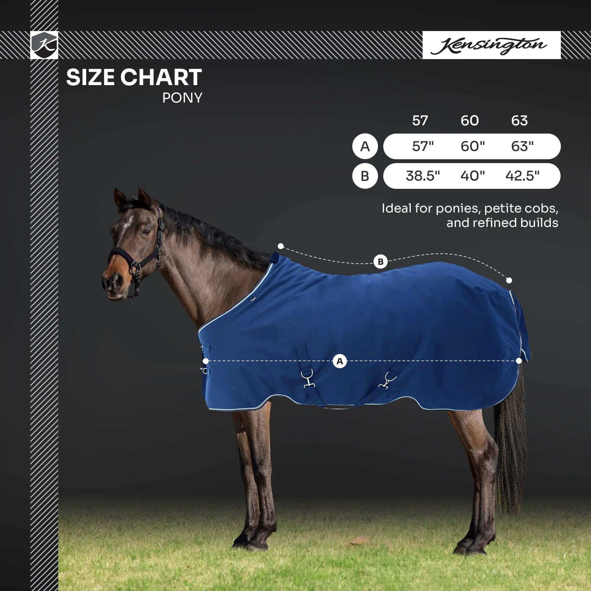 1200D 80G Light Weight Waterproof & Breathable Pony Winter Turnout - Equine Exchange Tack Shop
