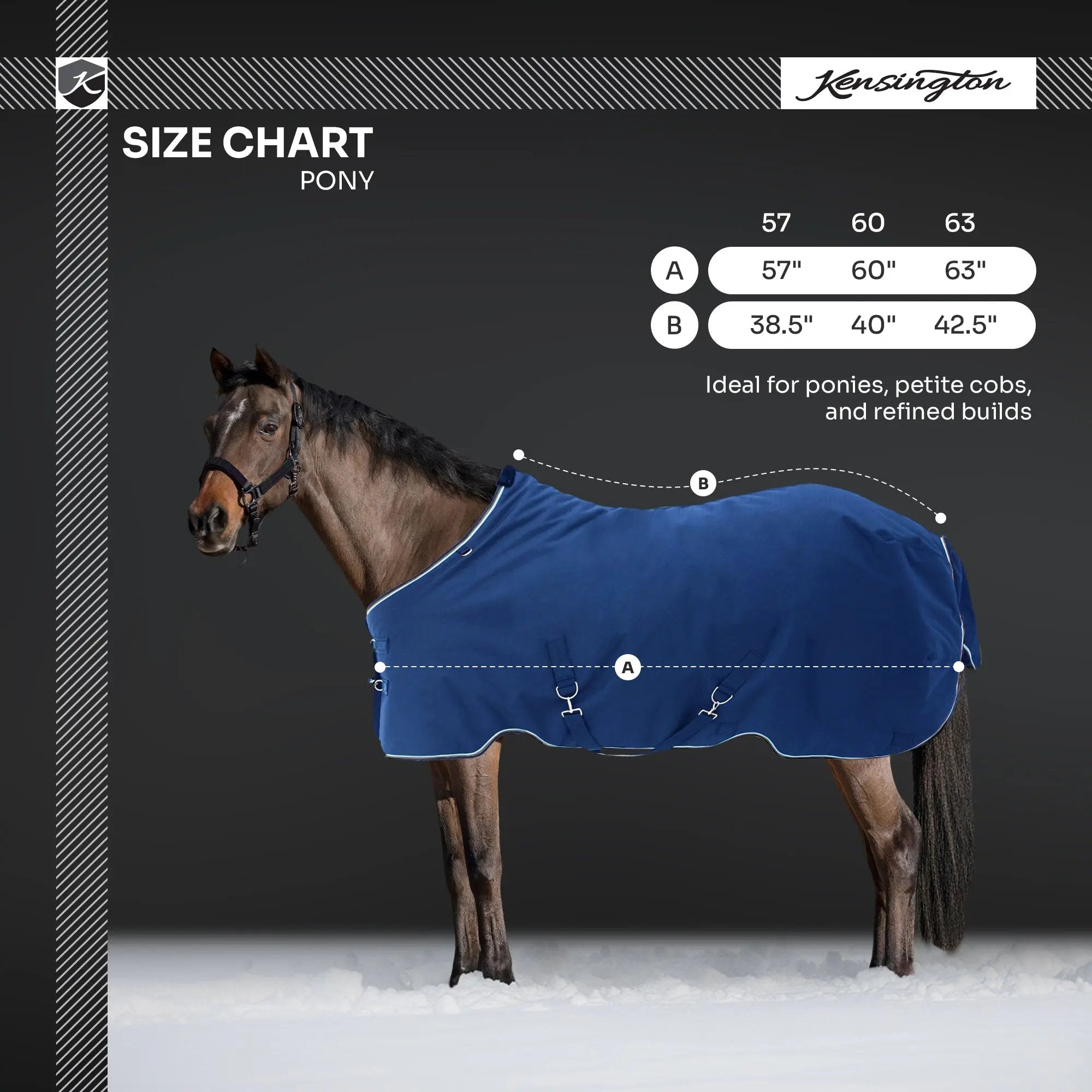 1200D 300G Heavy Weight Waterproof & Breathable Pony Winter Turnout - Equine Exchange Tack Shop
