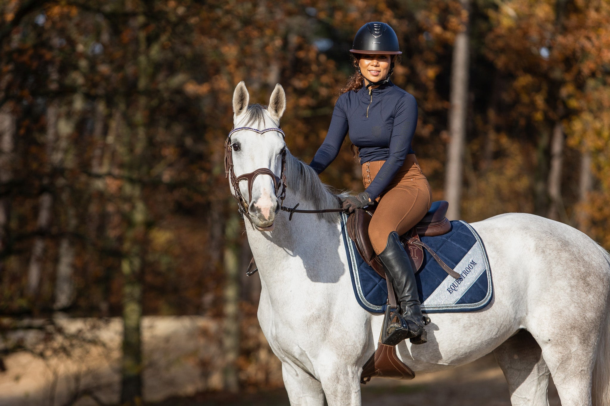 Blue Astra Saddle Pad Set - Equine Exchange Tack Shop