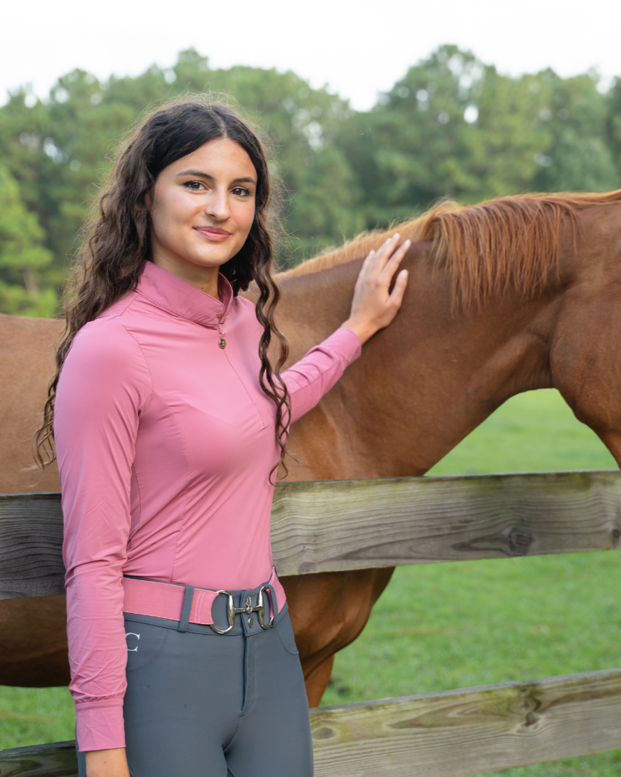 Cool and Comfortable Rose Sun Shirt - Equine Exchange Tack Shop