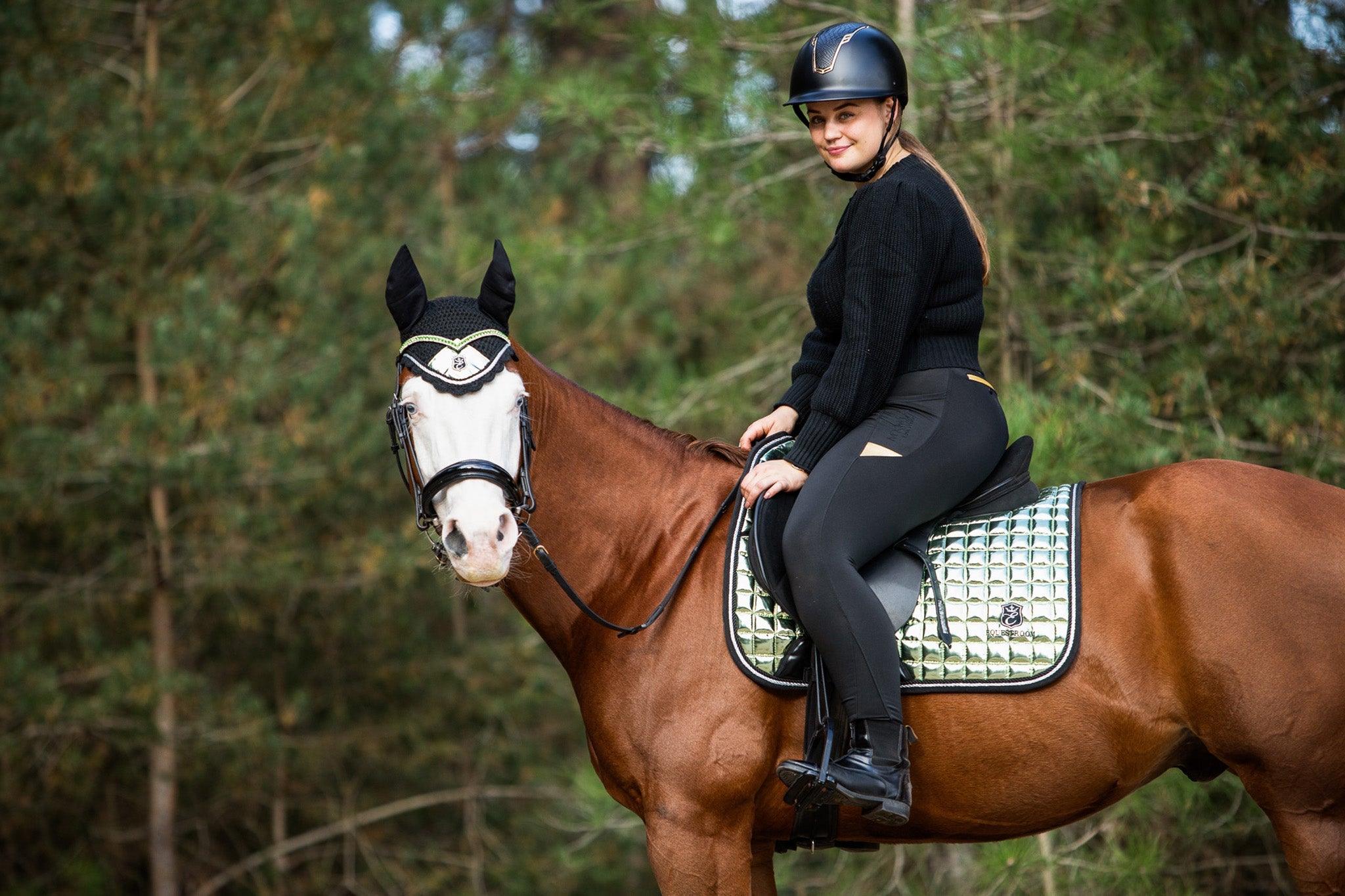 Green Lily Fly Hat - Equine Exchange Tack Shop