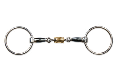 Loose Ring Sweet Iron Snaffle w/Brass Rings - Equine Exchange Tack Shop