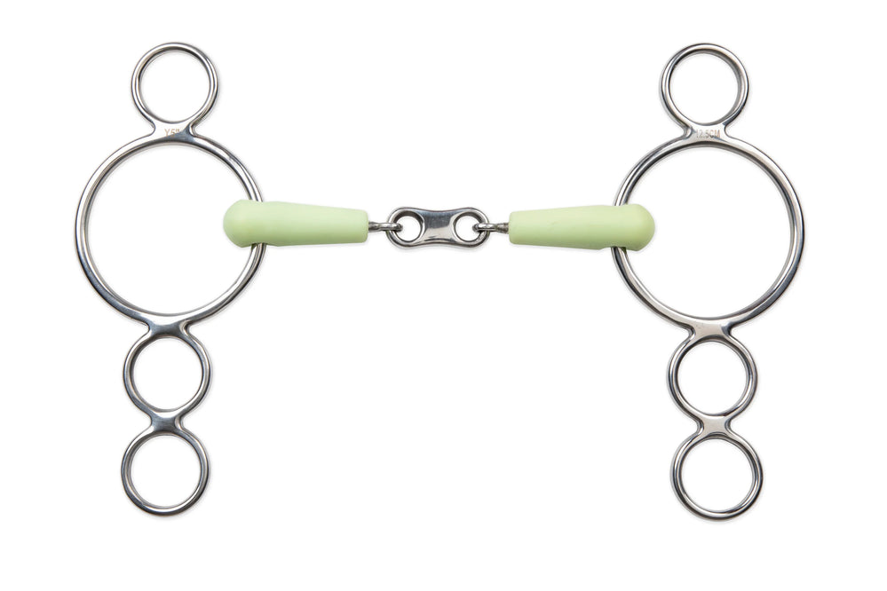 Equikind 3 Ring French Link Gag - Equine Exchange Tack Shop