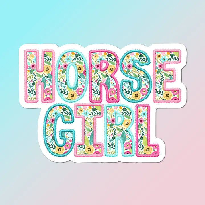 Horse Girl Glossy Waterproof Sticker - Equine Exchange Tack Shop