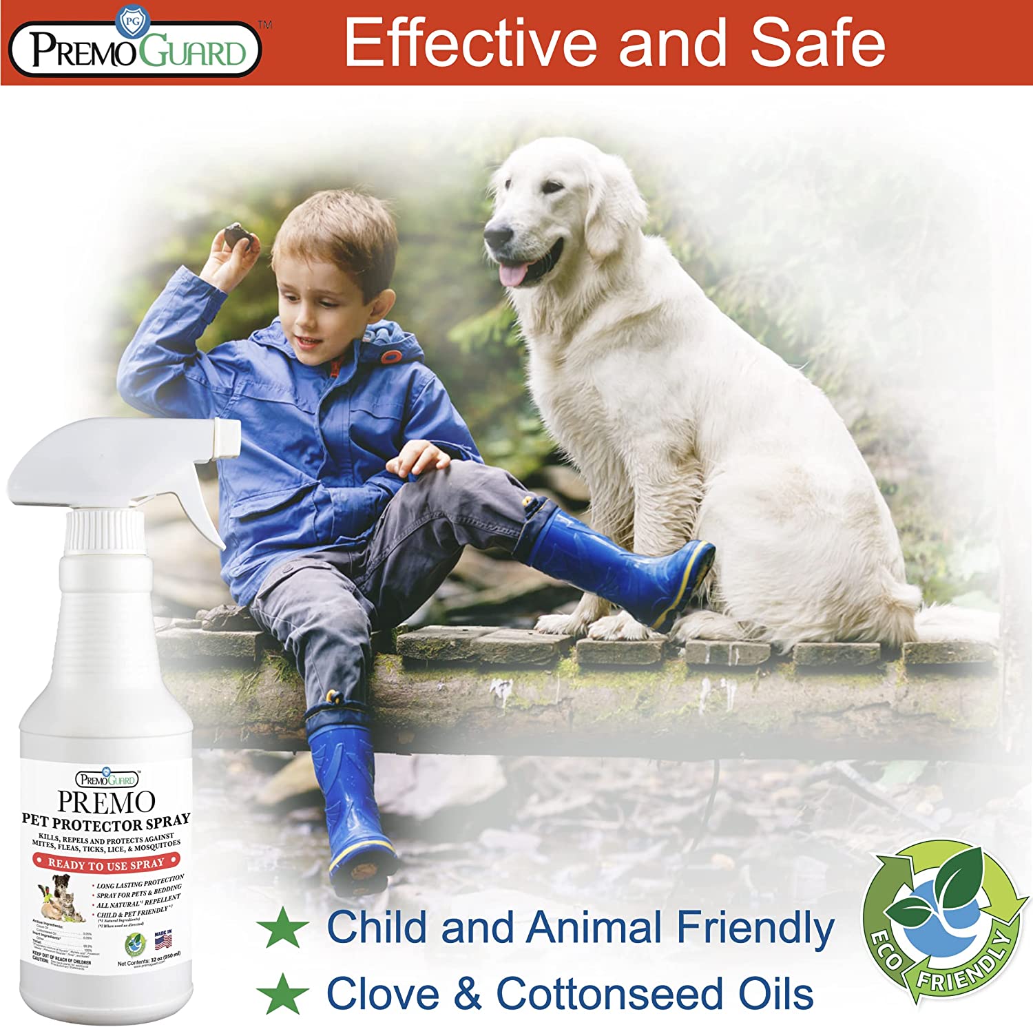 Plant Based All Natural Non-Toxic Flea & Tick Spray  