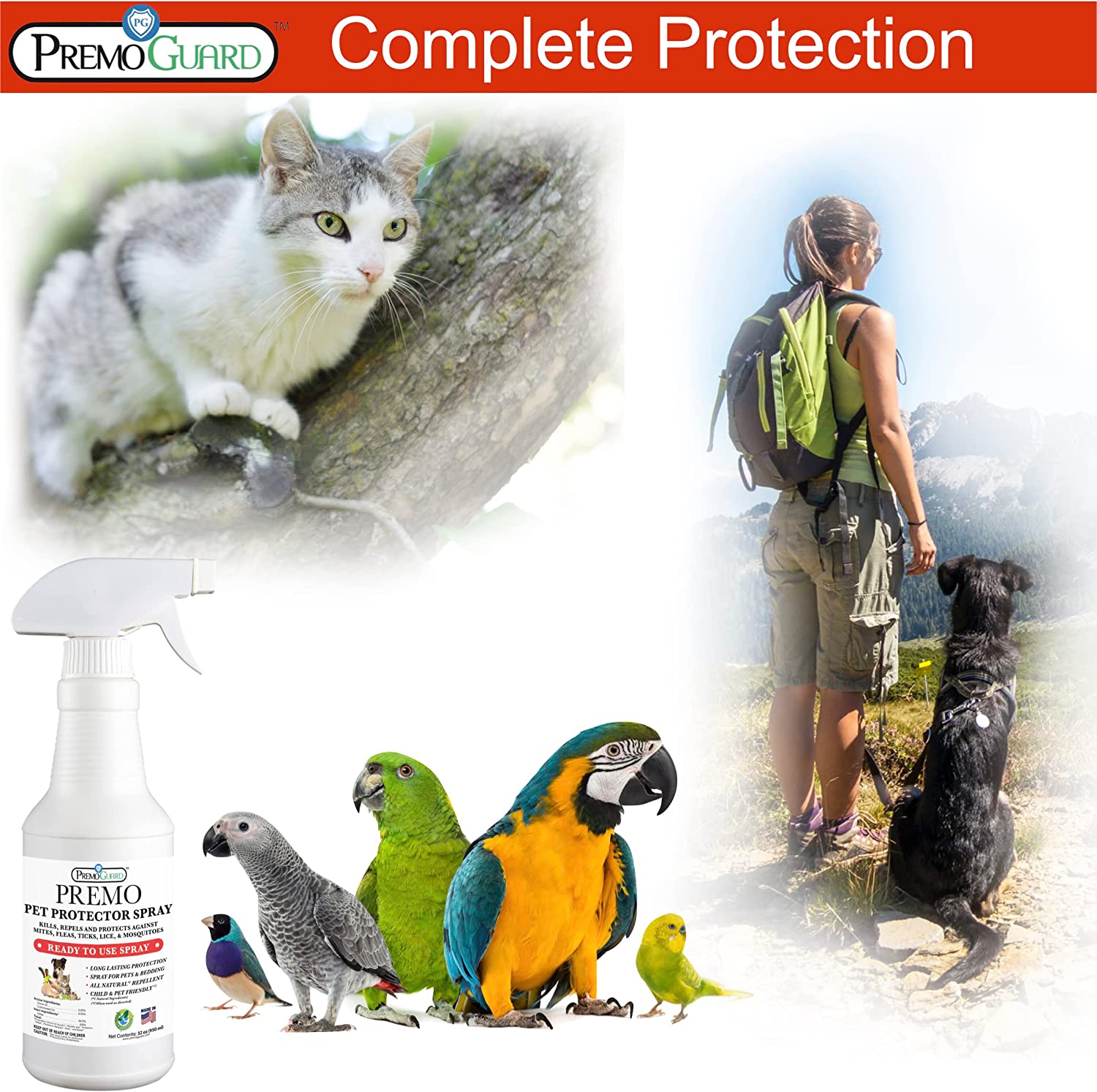 Plant Based All Natural Non-Toxic Flea & Tick Spray  