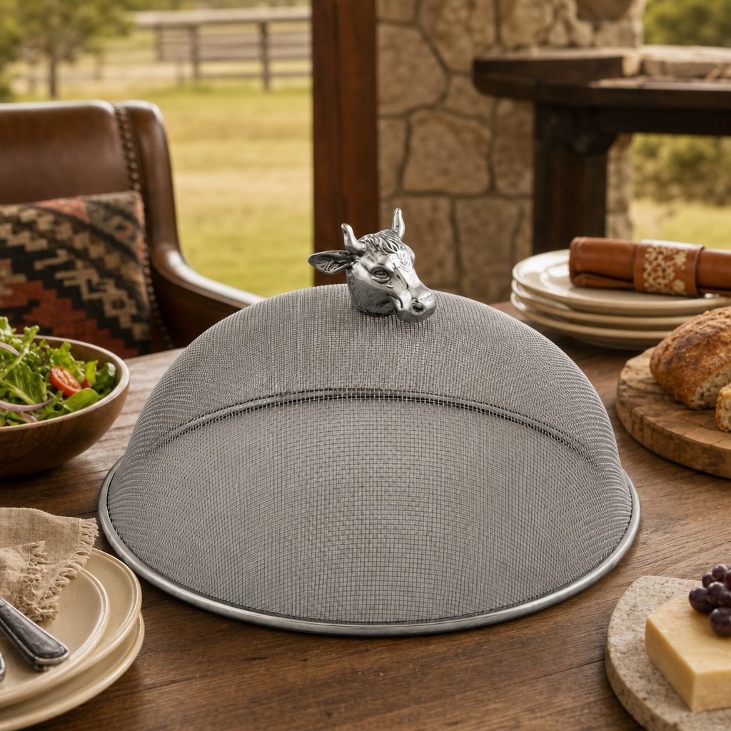 Cow Head Stainless Mesh Picnic Cover  