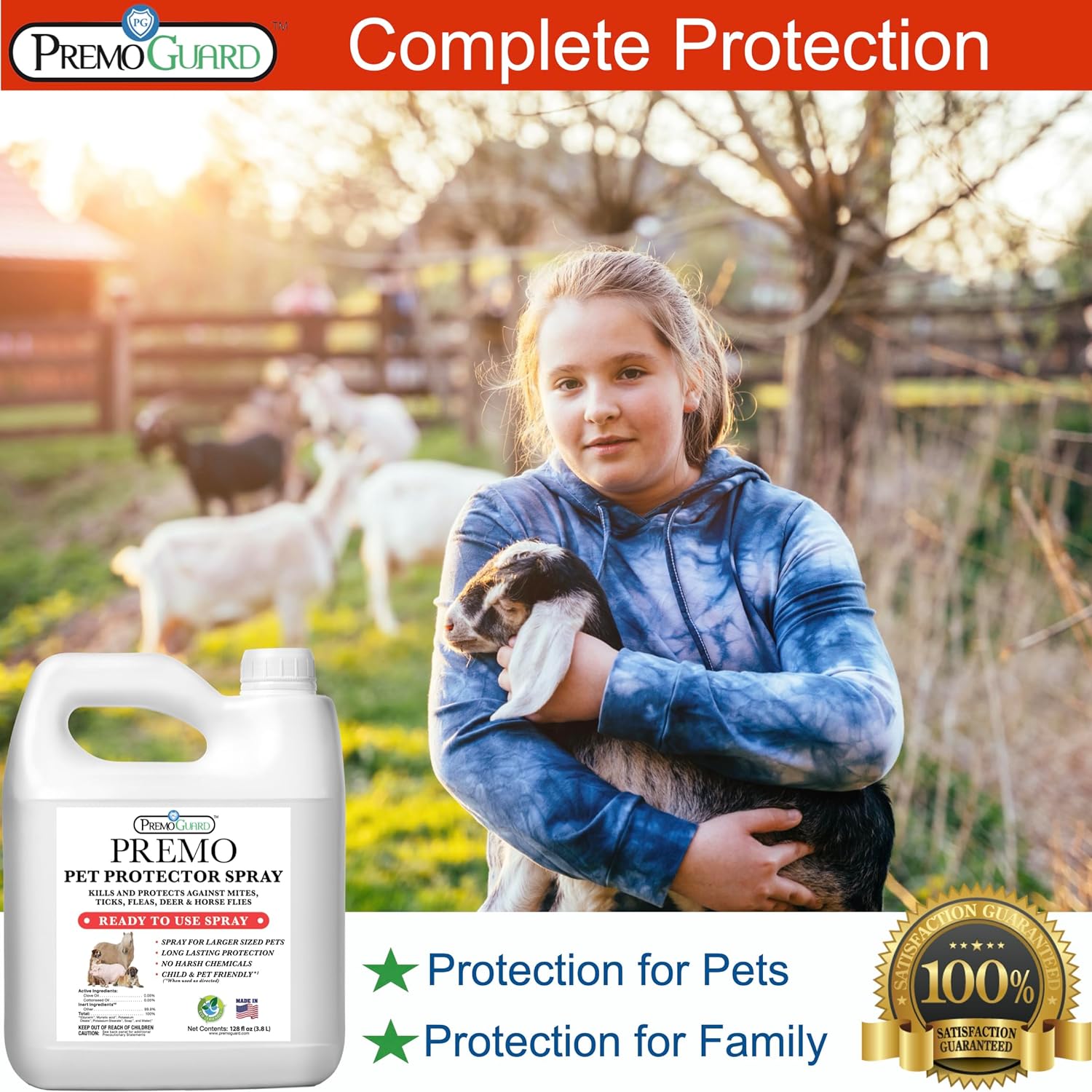 Pet Protector Flea and Tick - 128 oz